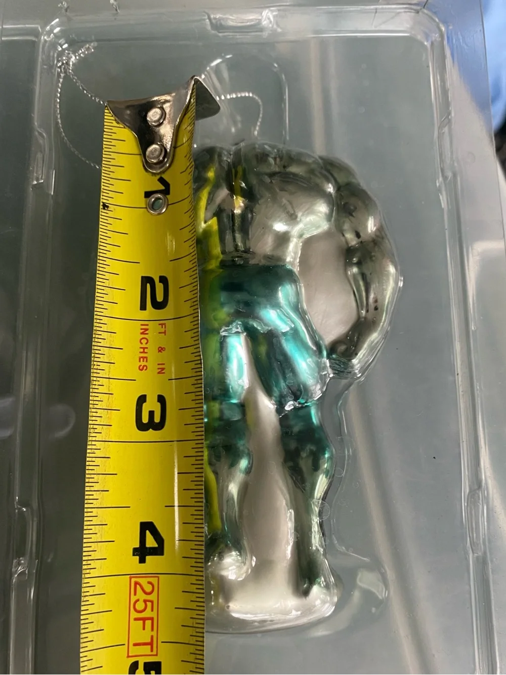 2008 Marvel Incredible Hulk Blown Glass Christmas Tree Holiday 4.5